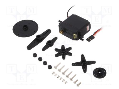 Motor: servomecanismo, 4,8÷6VDC, standard, digita.