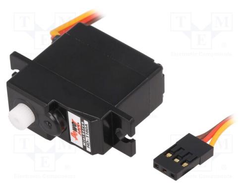 Motor: servomecanismo, 4,8÷6VDC, mini, analógico,.