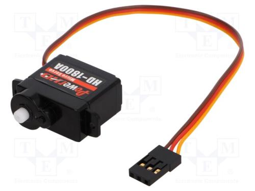 Motor: servomecanismo, 4,8÷6VDC, micro, analógico.