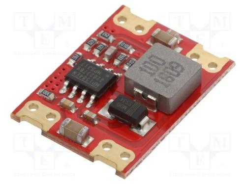 Indutor: Step Down, Usai: 5v, Uent: 8÷28v, 3a, 85÷90%, 16,5x22mm