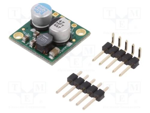 Indutor: Step Down, Usai: 5v, Uent: 6÷38v, 2,5a, 85÷95%, 17,8x17,8mm