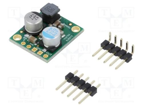 Indutor: Step Down, Usai: 5v, Uent: 6÷38v, 5a, 85÷95%, 17,8x17,8mm