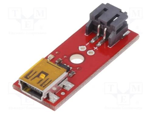Módulo: carregador Li-Po/Li-Ion, 5VDC, USB B micro