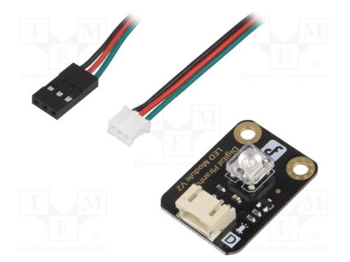 Módulo: LED, Gravity, 3,3÷5VDC, Cor: verde