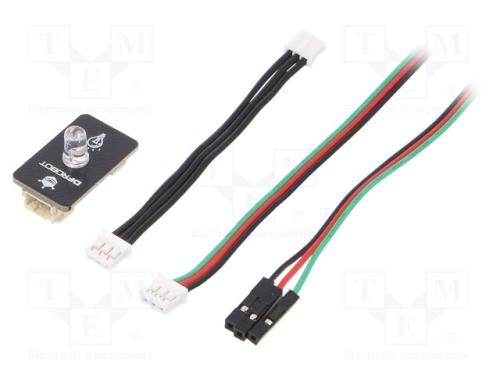 Módulo: LED, Gravity, 3,3÷5VDC, Cor: RGB
