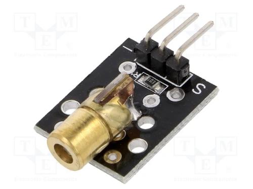 Díodo: laser, 5VDC, Dim: 15x24mm, ?d: 650nm