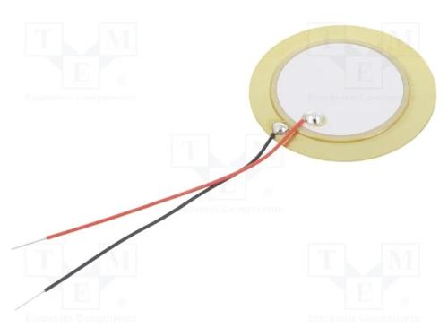 Transdutor de som: piezoeléctrico, sem gerador ex.