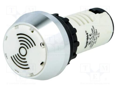 Sinalizador: sonoro, 80dB, Ilum: LED, 230V, IP40,.