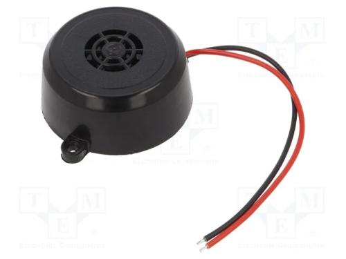 Transdutor de som: sinalizador, 30mA, : 54mm, H: .