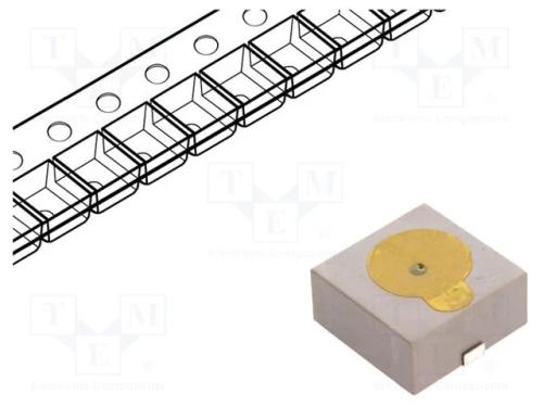 Transdutor de som: sinalizador piezoelétrico, SMD.