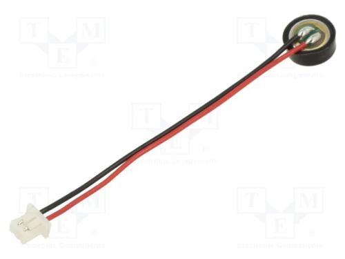 Microfone, 6x1,6mm, 2,2ko, 2÷10v, Snr: 60db, Sensibilidade: -44db