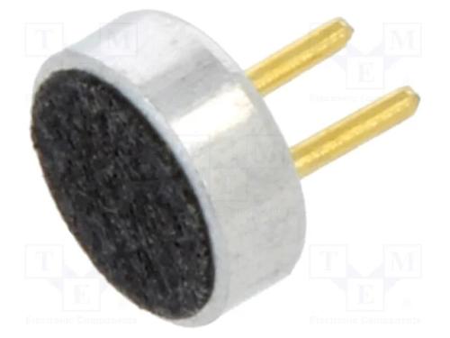 Microfone, Dim.Ext: 4x1,5mm, 2,2ko, 0,5ma, 2÷10v, Snr: 60db