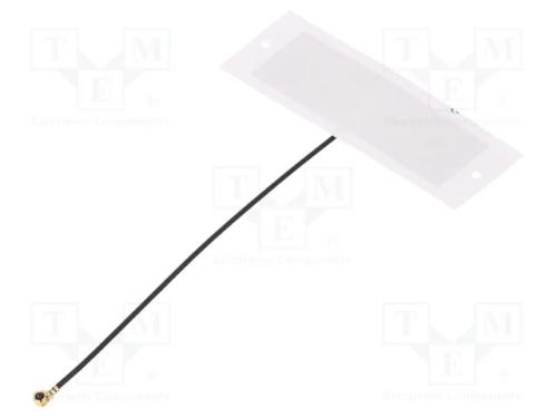 Antena, Bluetooth,Gnss,Wifi, 4dbi, Linear, 53x18x0,1mm, U.Fl
