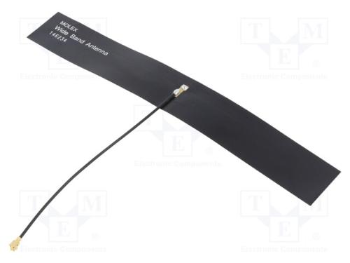 Antena, Gsm,Lte, 1,8dbi,2,8dbi,5dbi, Linear, U.Fl, Compr: 100mm