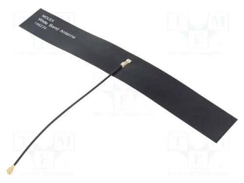 Antena, Gsm,Lte, 1,8dbi,2,8dbi,5dbi, Linear, U.Fl, Compr: 100mm