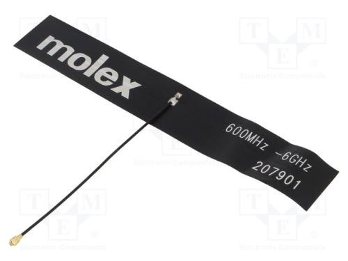 Antena, 2g,3g,4g,Gsm,Lte, Linear, para Fita, 147x25mm, U.Fl