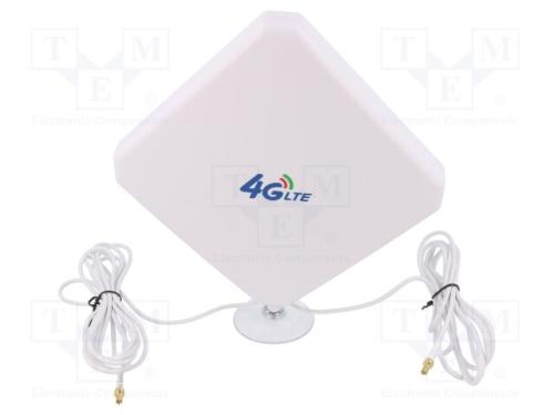 Antena, Lte, 20dbi, para Parede, 50o, 680÷960mhz,1710÷2700mhz, Ts9