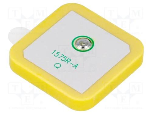 Antena, Gps, Rhcp, 50o, 25x25x4mm, Cerâmica, -40÷105c, 1,575ghz