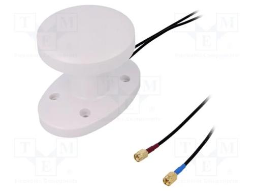 Antena, Gps,Gsm, 2dbi, Linear,Rhcp, Roscado, 50o, 80x76x110mm, 15ma
