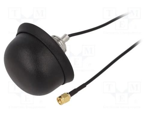 Antena, Gps, 3dbi, Rhcp, Roscado, 50o, Macho,Sma, -40÷85c, Compr: 3m