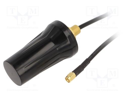 Antena, Gsm, 2dbi, Linear, Roscado, 50o, 824÷960mhz,1710÷2655mhz