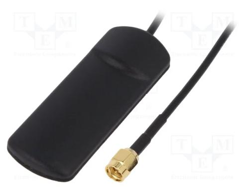 Antena, Gsm, 2dbi, Linear, para Fita, 50o, 72x25x6,6mm, Macho,Sma