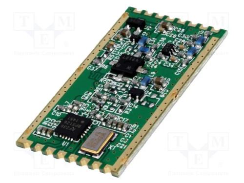 M&oacute;dulo: Rf, Transceptor Fm, Fsk, 433,92mhz, Spi, -120dbm, 3,3&divide;6vdc