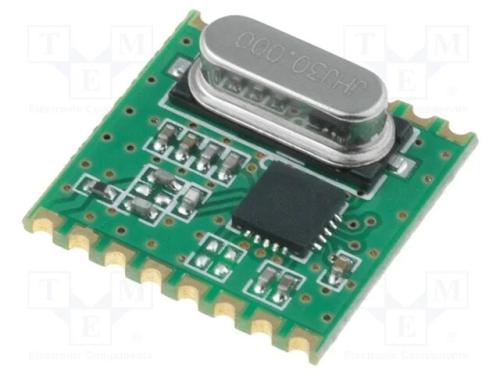 M&oacute;dulo: Rf, Receptor Fm, Fsk, 433,92mhz, Spi, -121dbm, 1,8&divide;3,6vdc