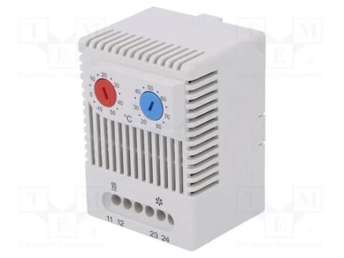 Sensor: Termostato, Nc + No, 10a, 250vac, Grampos de Torção, Ip20