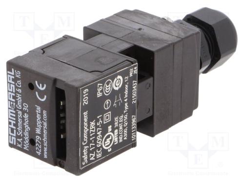 Interruptor de segurança: de chave, AZ 17, NC + N.