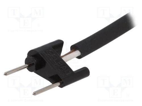 Cabo com Pino, 230vac, 24vdc, -20÷55c, 2m, Preta