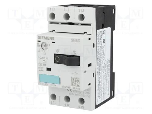 Disjuntor de Motor, 1,5kw, 220÷690vac, para Trilho Din