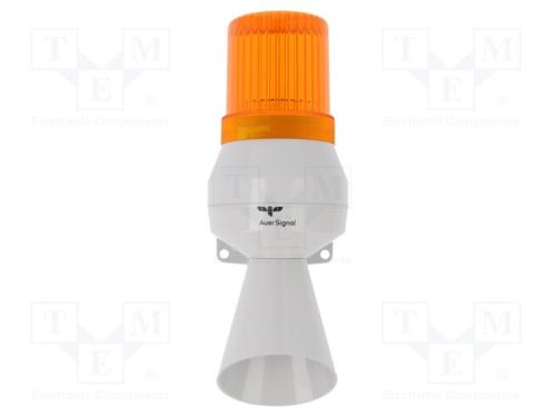 Sinalizador: Sonoro- Fônico, 230÷240vac, Lâmpada Ba15d, Laranja
