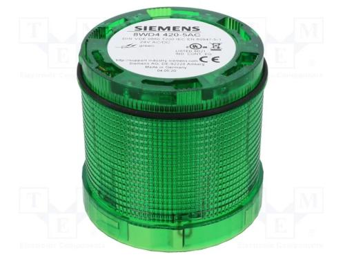 Sinalizador: Luminoso, Led, Verde, 24vdc, 24vac, Ip65, 70x65,5mm