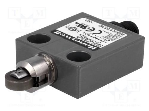Interruptor Extremo, Rolo Longitudinal Metálico 12,4mm, Spdt