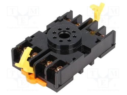 Acess.para relés: base, PIN: 8, para trilho DIN, .