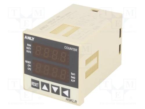 Contador: Electrónico, LED X2, Impulsos, 9999, Spst, In 1: Npn,Pnp
