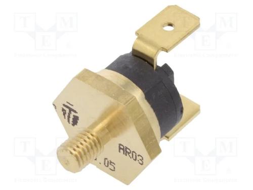 Sensor: Termostato, Spst-Nc, 110c, 16a, 250vac, Conectores 6,3mm