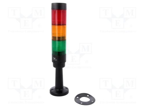 Sinalizador: Coluna de Sinalização, Led, 24vdc, 24vac, Ip65, 50mm