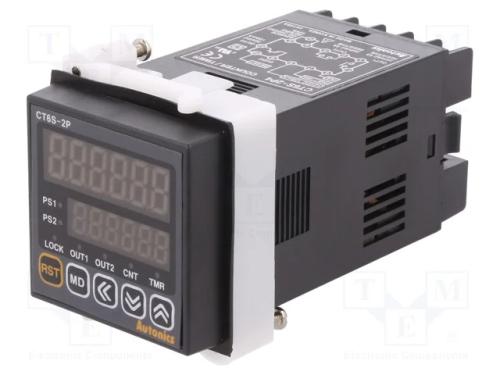 Contador: Electrónico, LED X2, Tempo/Impulsos, Spst, In 1: Npn,Pnp