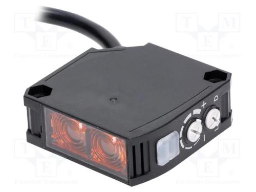 Sensor: Fotoeléctrico, Cobertura: 2,5m, Spdt, Dark-On,Light-On