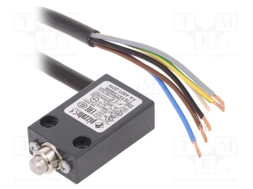 Interruptor Extremo, Haste, No + Nc, 10a, Cabo 2m, Ip67, Mat: Metal