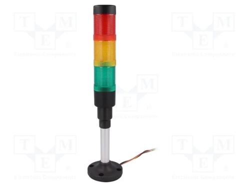 Sinalizador: Coluna de Sinalização, Led, 24vdc, 24vac, Hbjd-40
