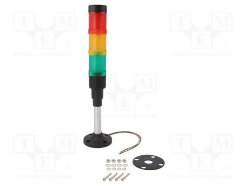 Sinalizador: Coluna de Sinalização, Led, 24vdc, 24vac, Hbjd-40