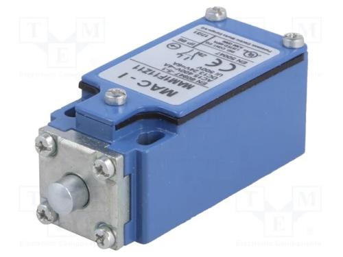 Interruptor Extremo, Haste 8mm, No + Nc, 10a, Max.400vac, Pg13,5