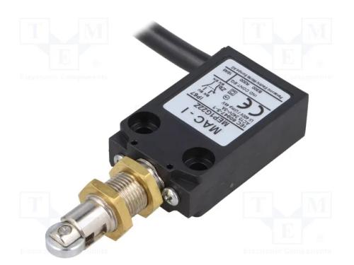 Interruptor Extremo, Haste com Rolo de Metal R10,4mm, No + Nc