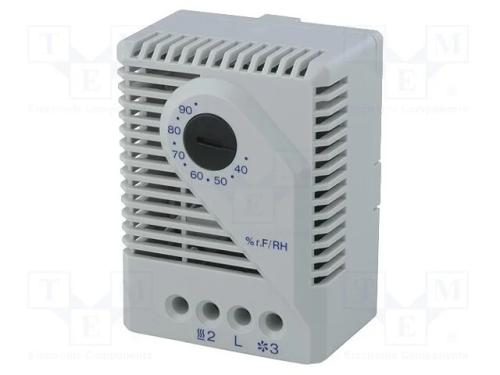 Sensor: Higróstato, 35÷90%Rh, Out: Spdt, 0÷60c, para Trilho Din