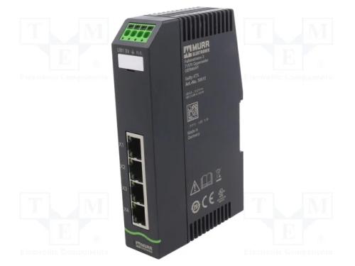 Switch Ethernet, não gerido, Número de portos: 4,.