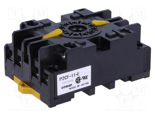 Acess.para relés: base, PIN: 11, para trilho DIN,.