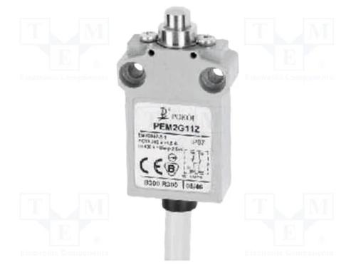 Interruptor Extremo, Haste 8mm, No + Nc, 5a, Max.250vac, Cabo 1m
